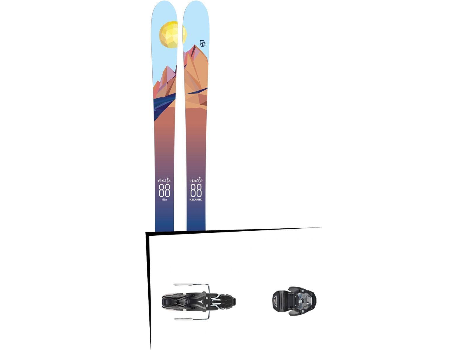 Set: Icelantic Oracle 88 2018 + Atomic Warden MNC 11 black/black | Bild 1