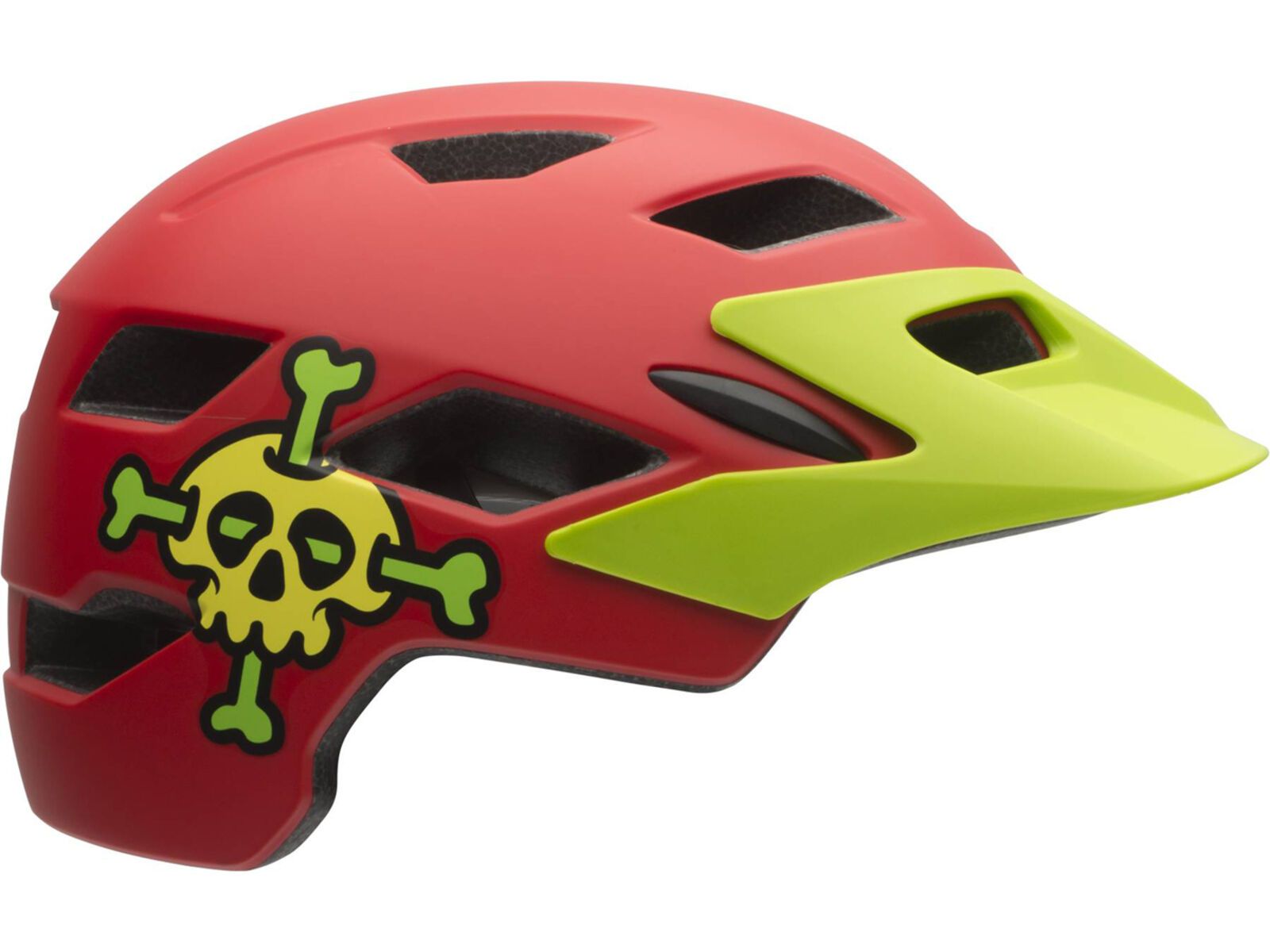 Bell Sidetrack Child, matte red skully | Bild 1