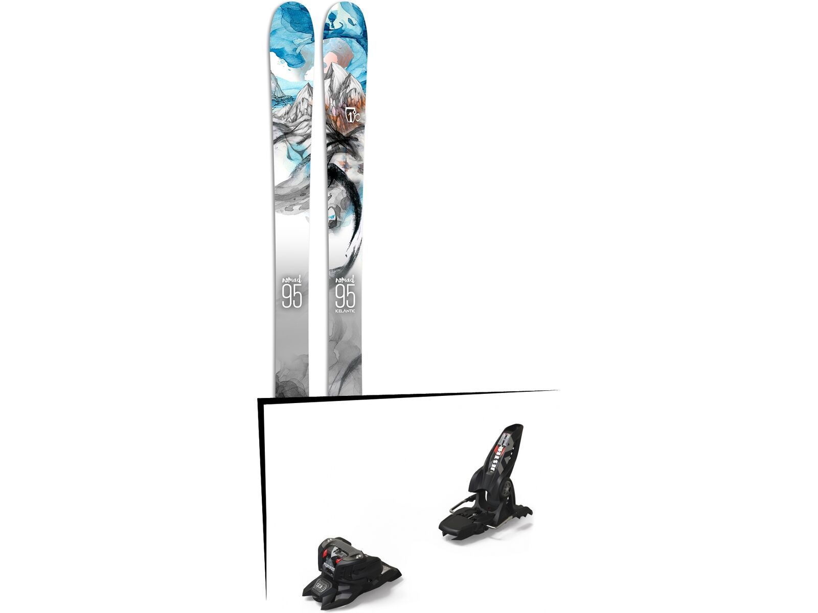 Set: Icelantic Nomad 95 2017 + Marker Jester 16 ID (2319329) | Bild 1