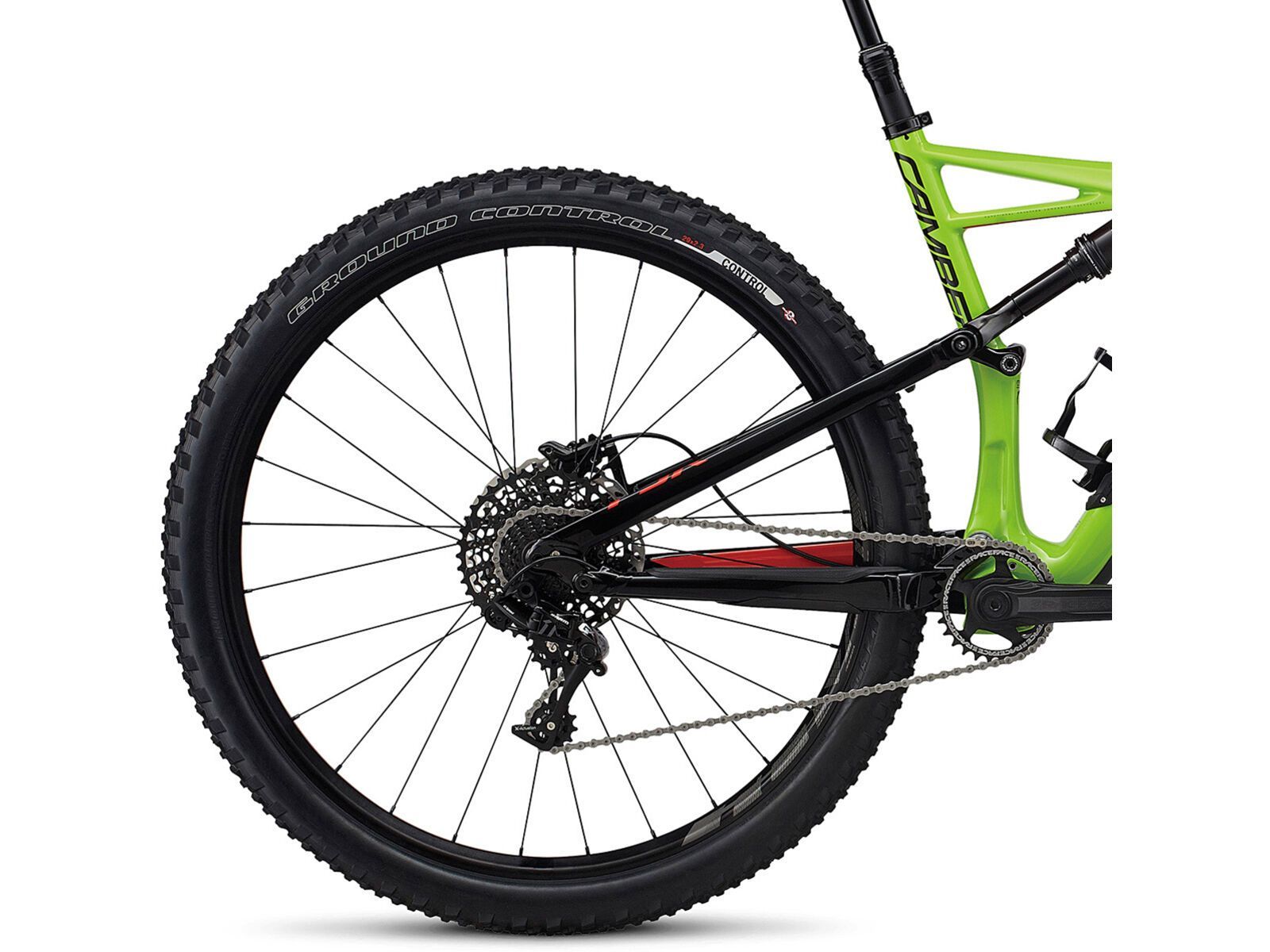 Specialized Camber FSR Comp Carbon 29, gloss monster green/nordic red | Bild 4