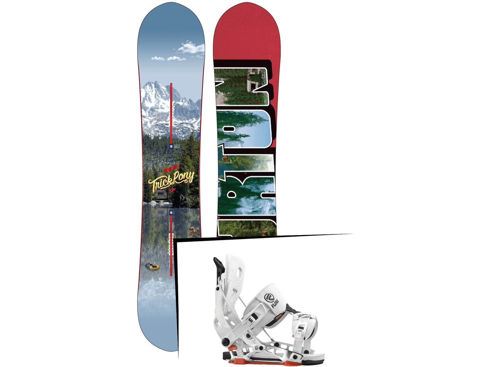 Set: Burton Trick Pony 2015 + Flow NX2 (1513121S) | Bild 1