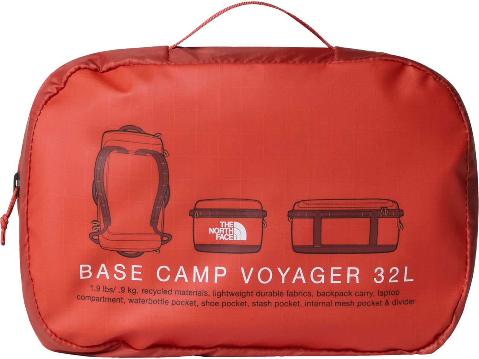 The North Face Base Camp Voyager Duffel 32L, mars dust/sumac | Bild 5