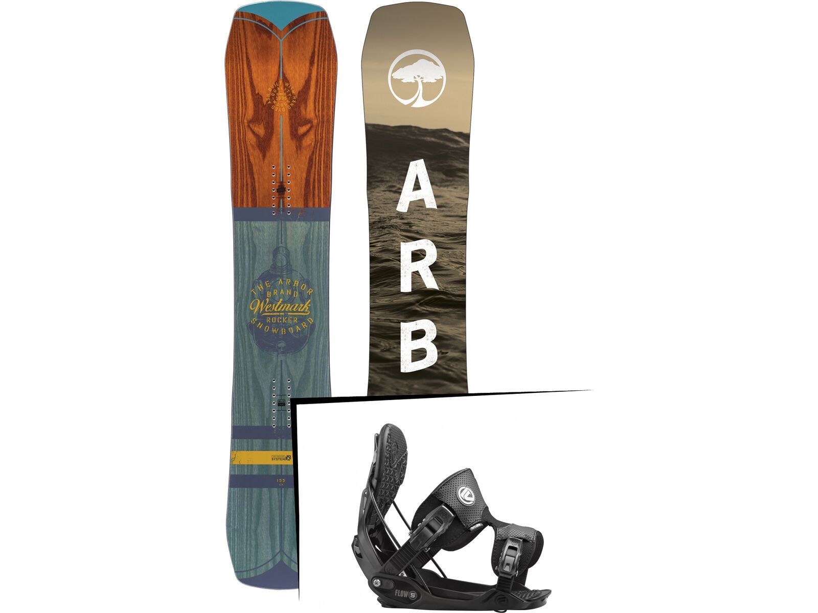 Set: Arbor Westmark Rocker 2017 + Flow Five (1513175S) | Bild 1