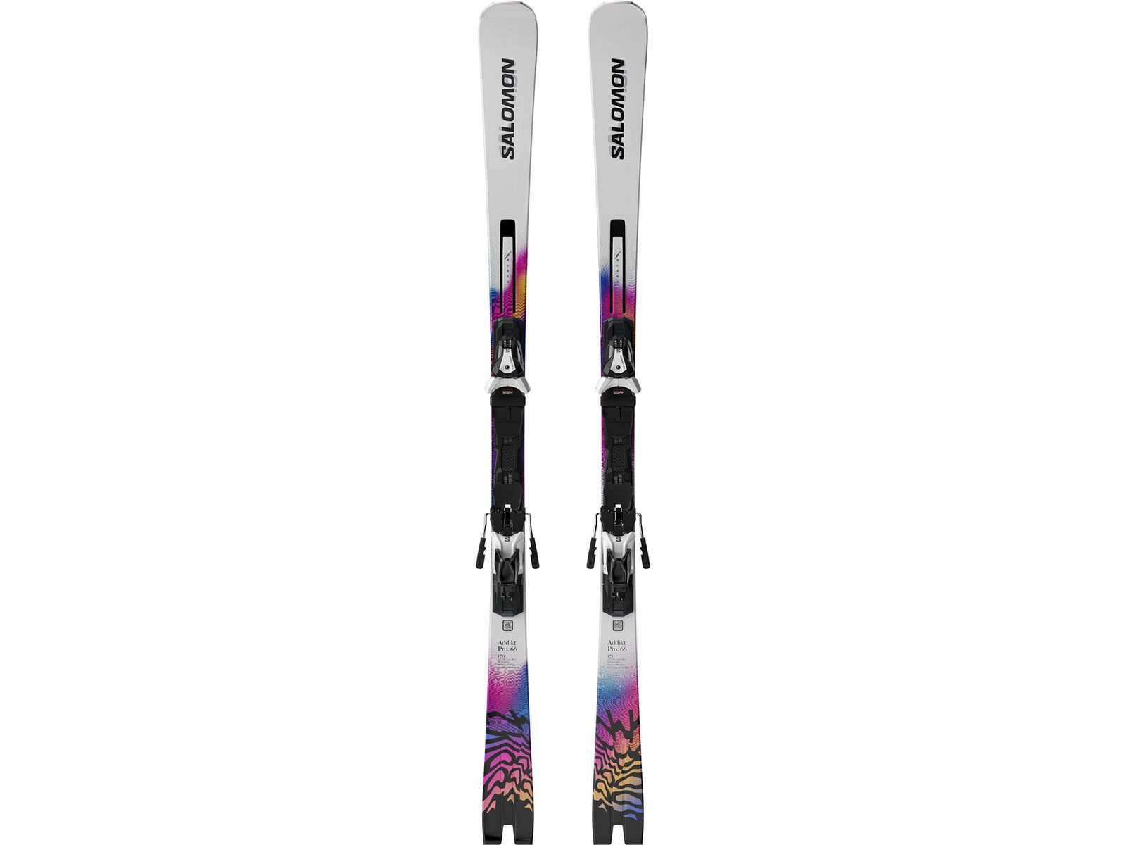 Salomon Addikt Pro 66 + MI12 GW F80, white/race blue/rhodamine | Bild 2