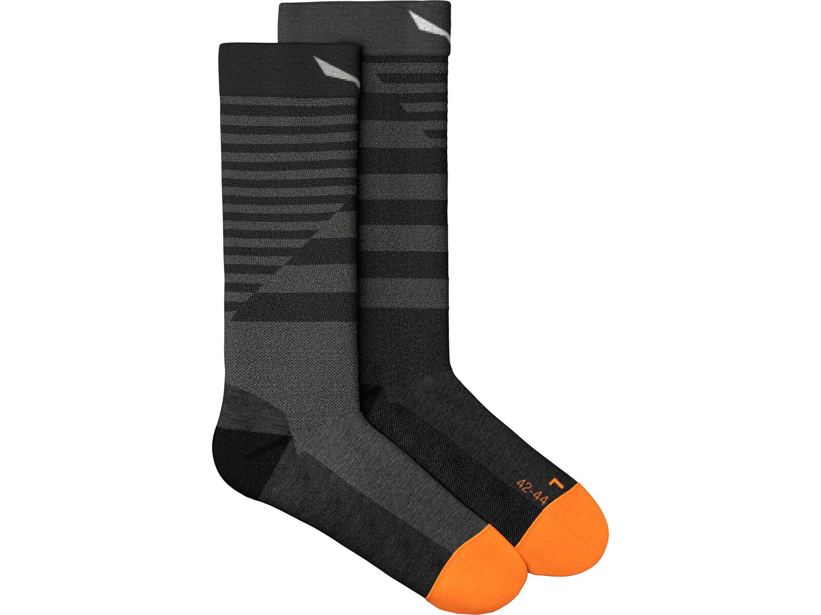 Salewa Fanes Hybrid Stripes Merino Socken Herren, medium grey melange | Bild 2