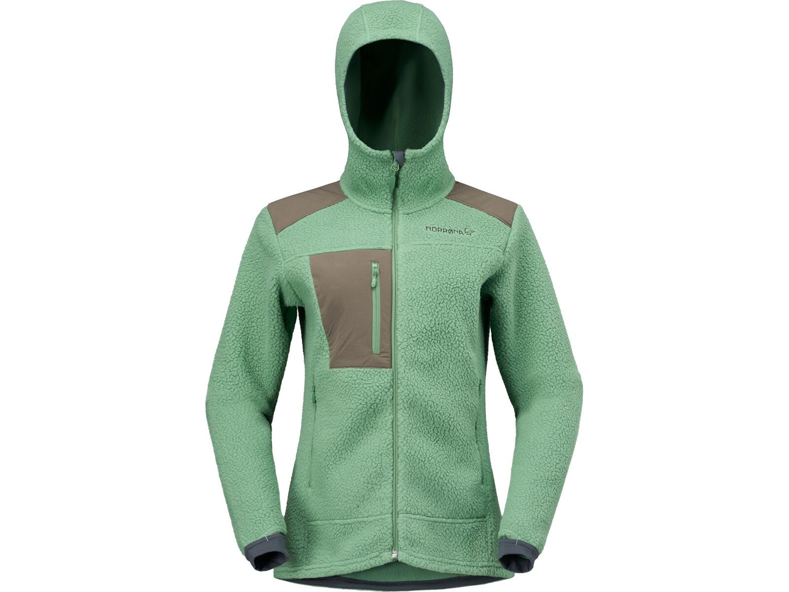 Norrona trollveggen warm3 Zip Hood W's, dark ivy | Bild 1