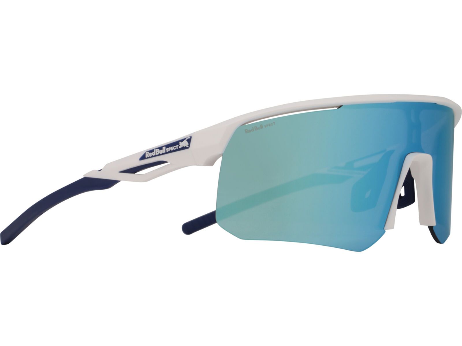 Red Bull Spect Eyewear Riddle, Smoke-Blue Mirror / matt white | Bild 1