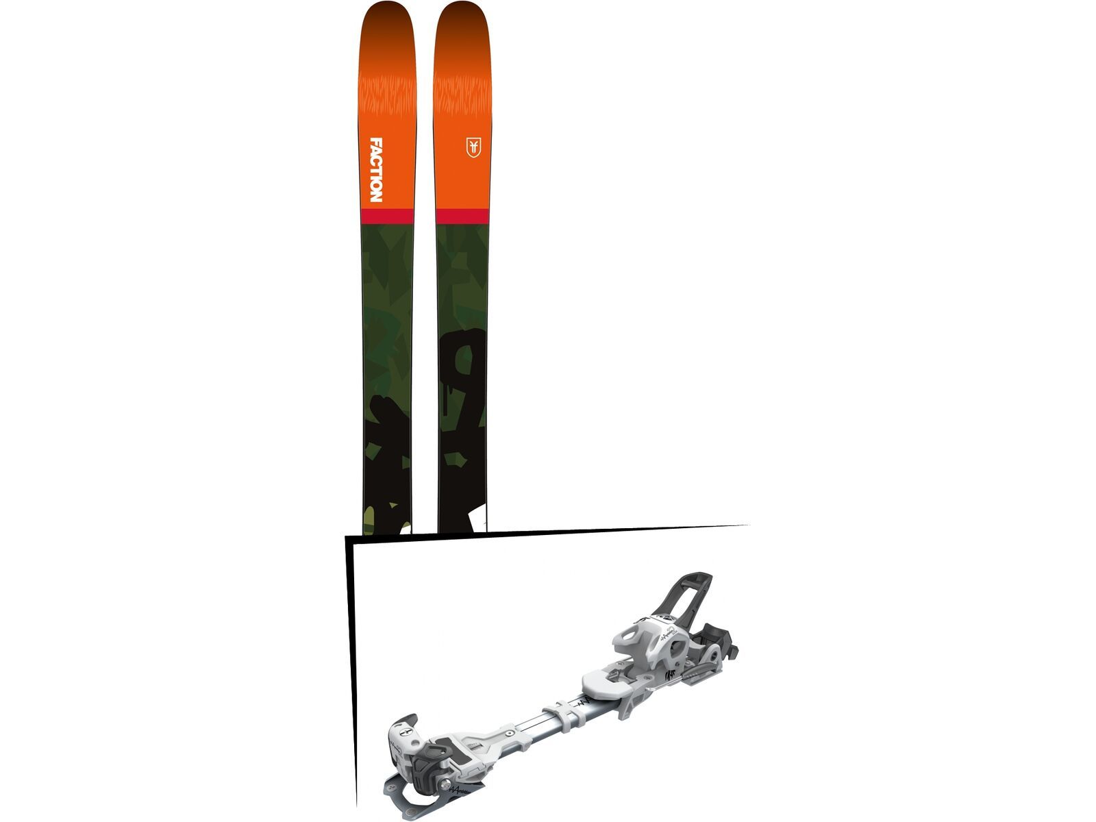 Set: Faction Prodigy 4.0 2018 + Tyrolia Ambition 12 AT solid white black | Bild 1