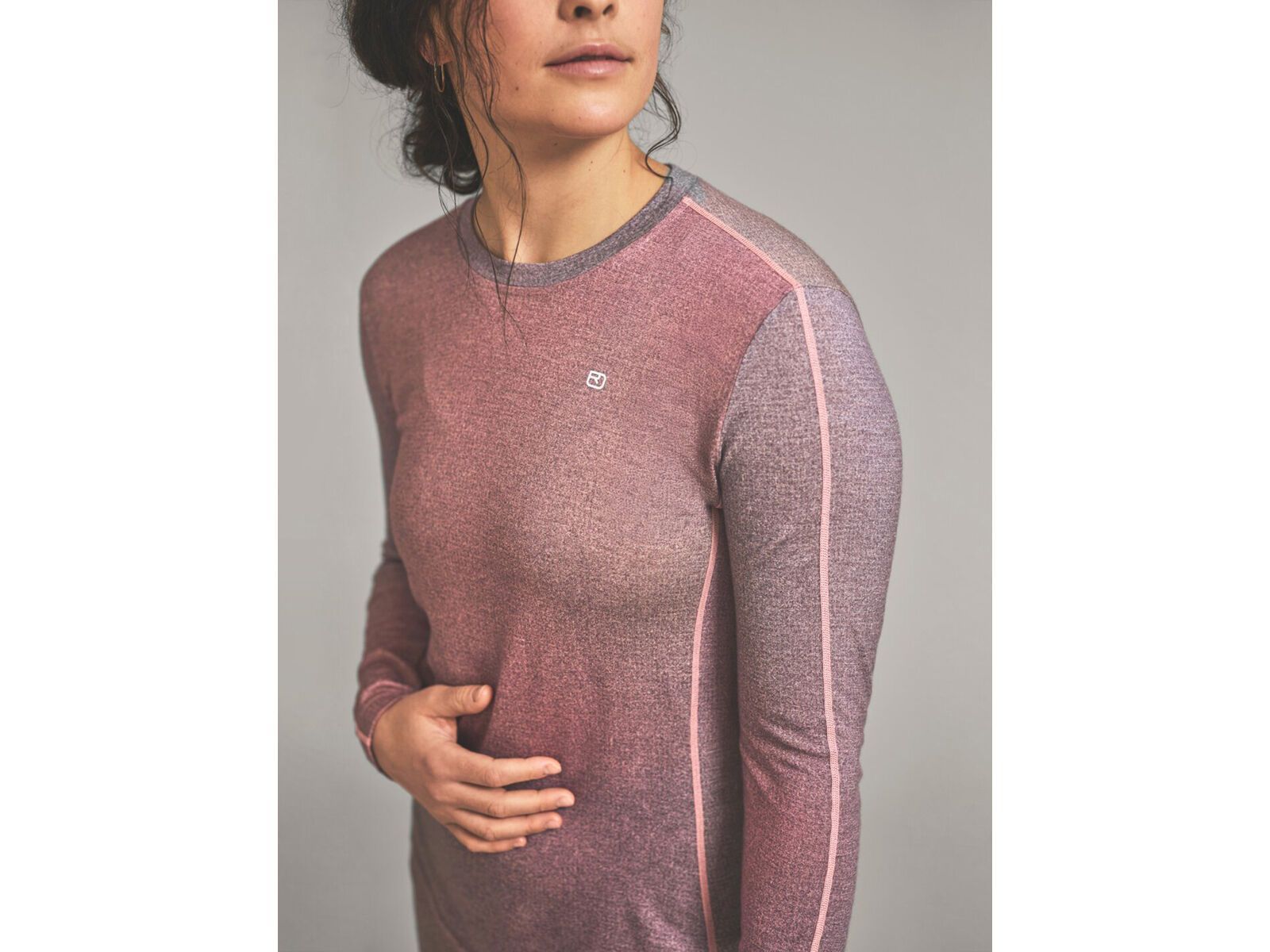 Ortovox 185 Rock'n'wool Print LS W, aop dawn rose | Bild 3