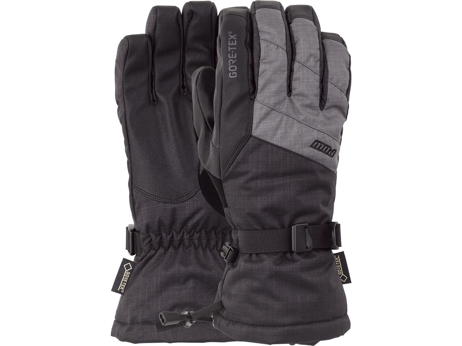 POW Gloves Warner Gore-Tex Long Glove, charcoal | Bild 1