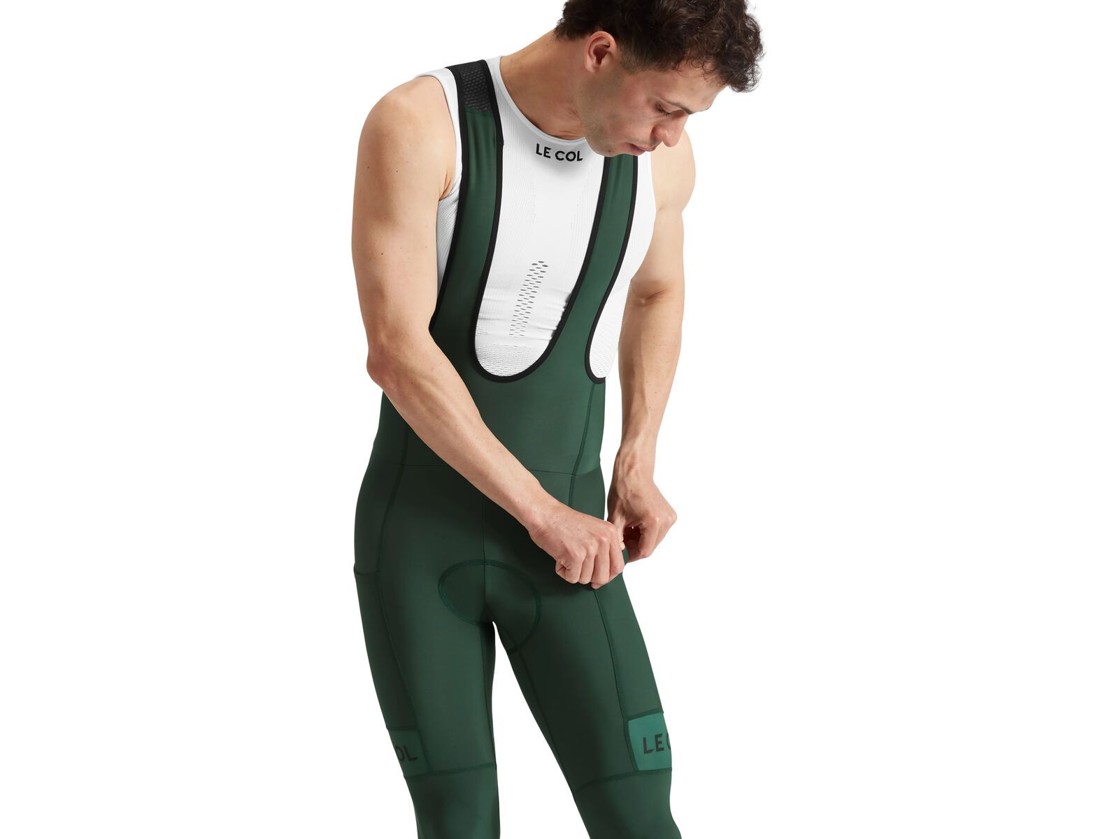 Le Col Sport Cargo Bib Tights, forest green/black | Bild 4