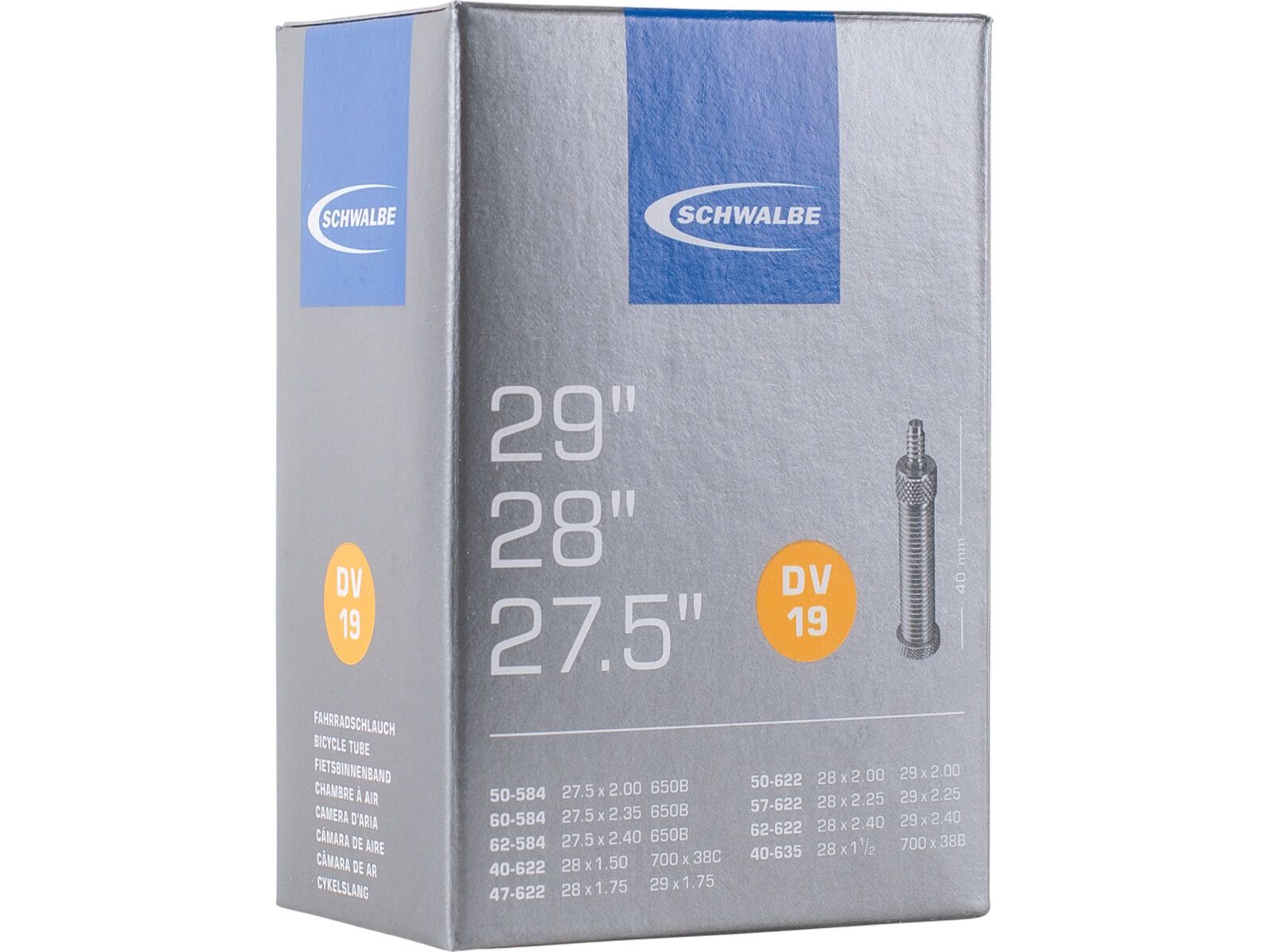 Schwalbe Schlauch DV 19 - 27.5/28/29 x 1.50-2.40 | Bild 1