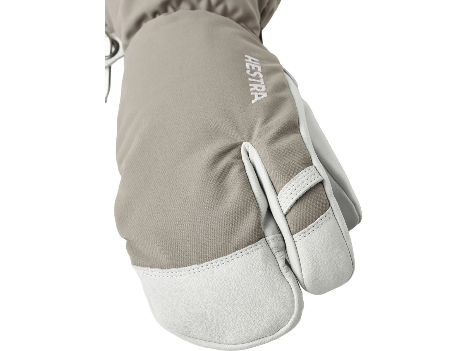 Hestra Army Leather Heli Ski 3 Finger, khaki | Bild 3
