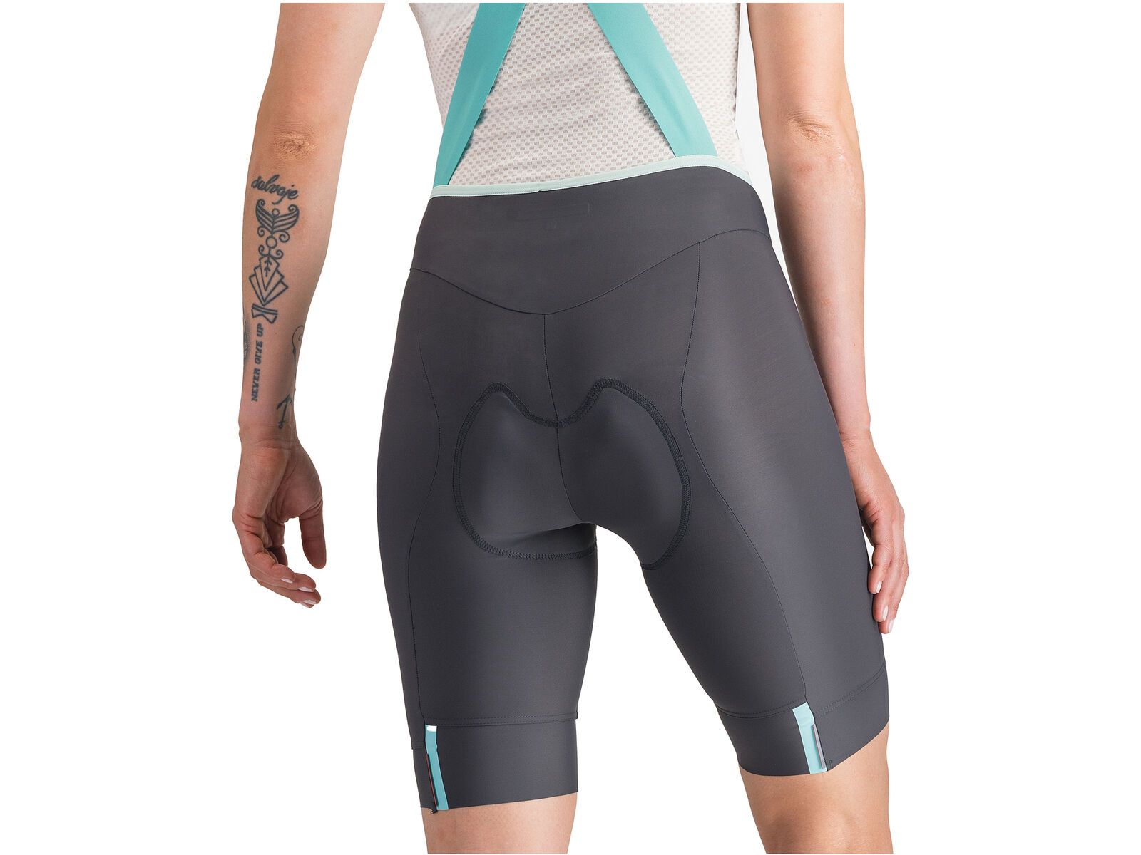 Castelli Prima 2 DT Bibshort, dark gray/pool blue | Bild 5