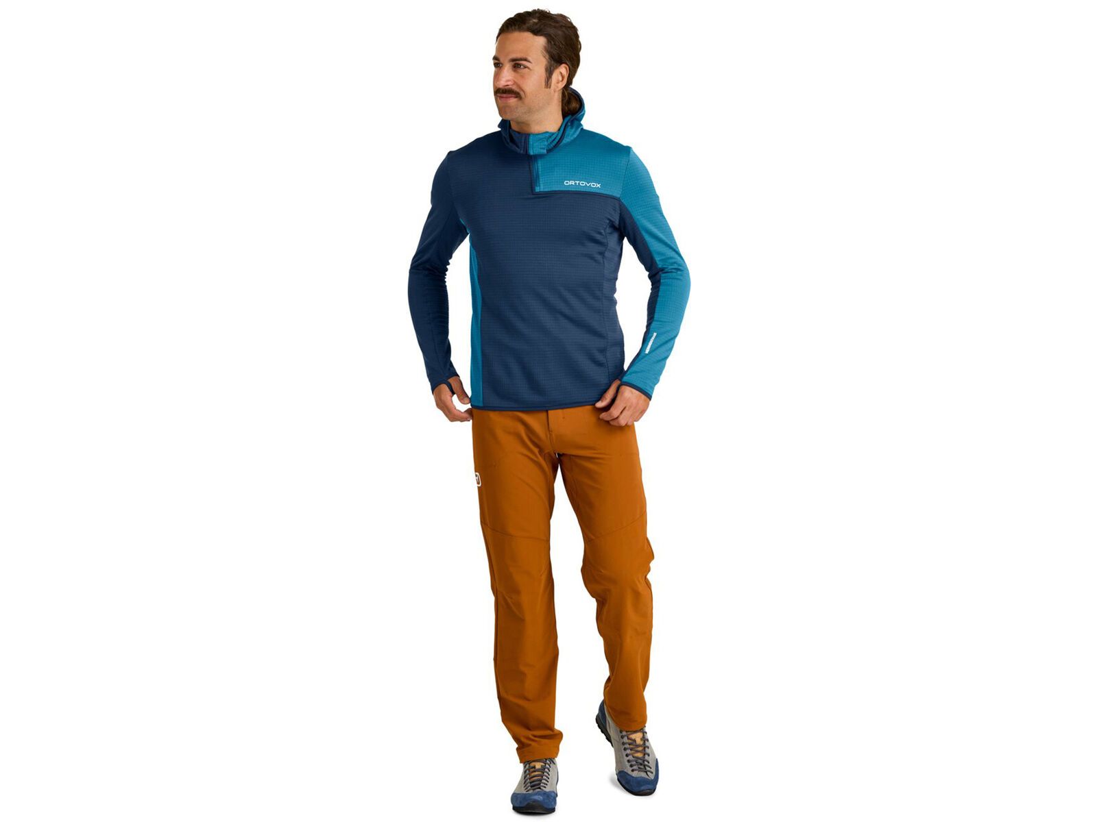 Ortovox Merino Fleece Light Grid ZN Hoody M, deep ocean | Bild 3