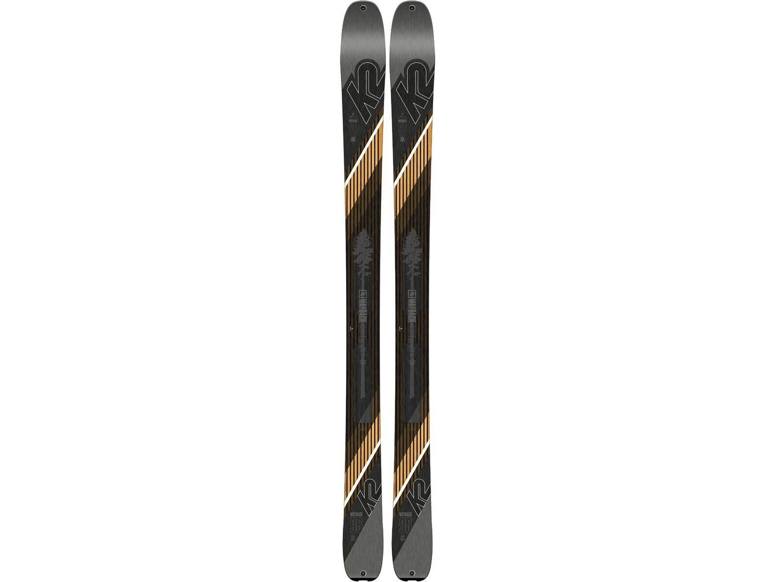 Set: K2 SKI Wayback 96 2019 + Salomon Warden MNC 13 white/black/orange | Bild 2