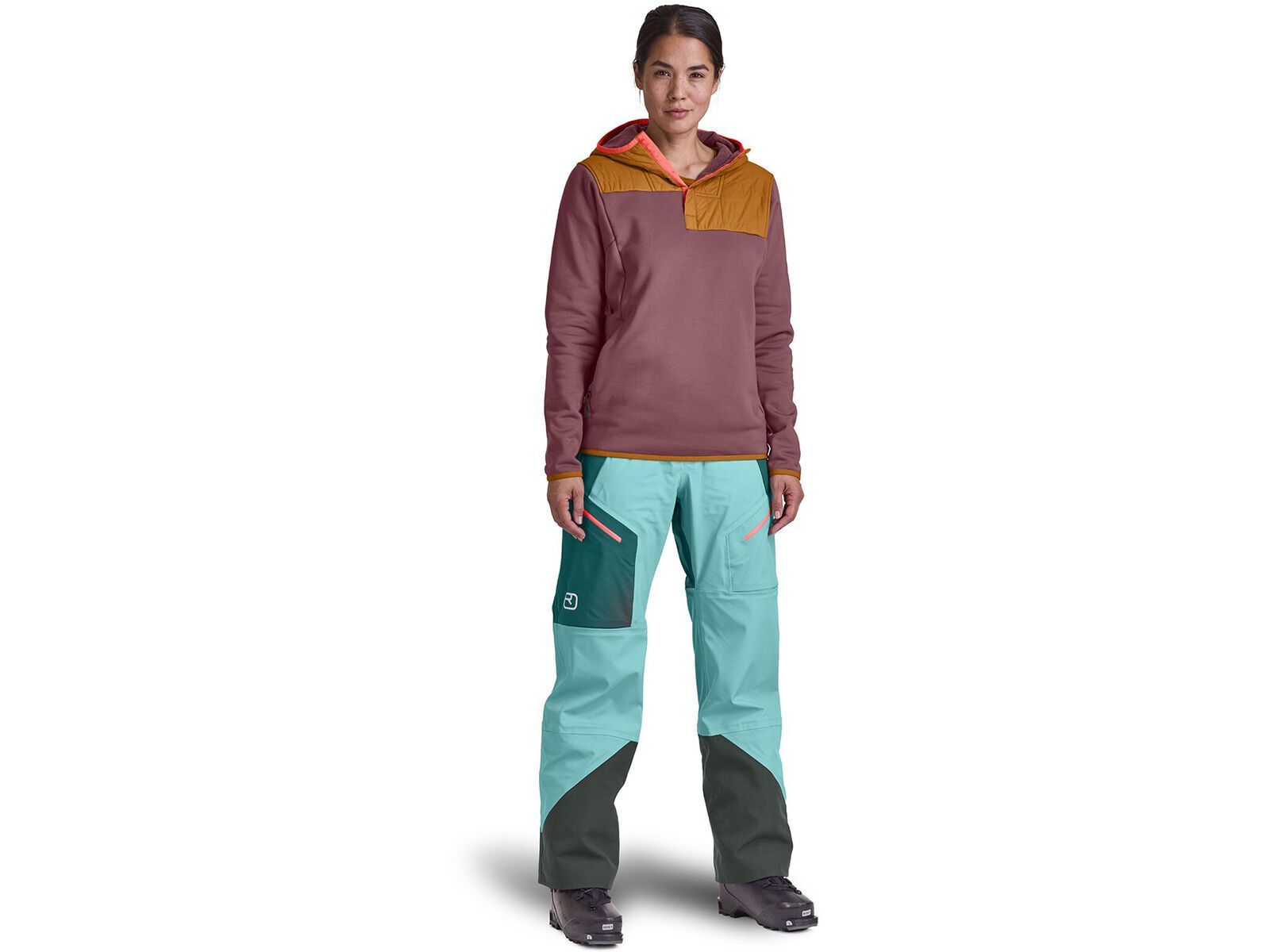 Ortovox Merino Fleece Plus Anorak W, mountain rose | Bild 3