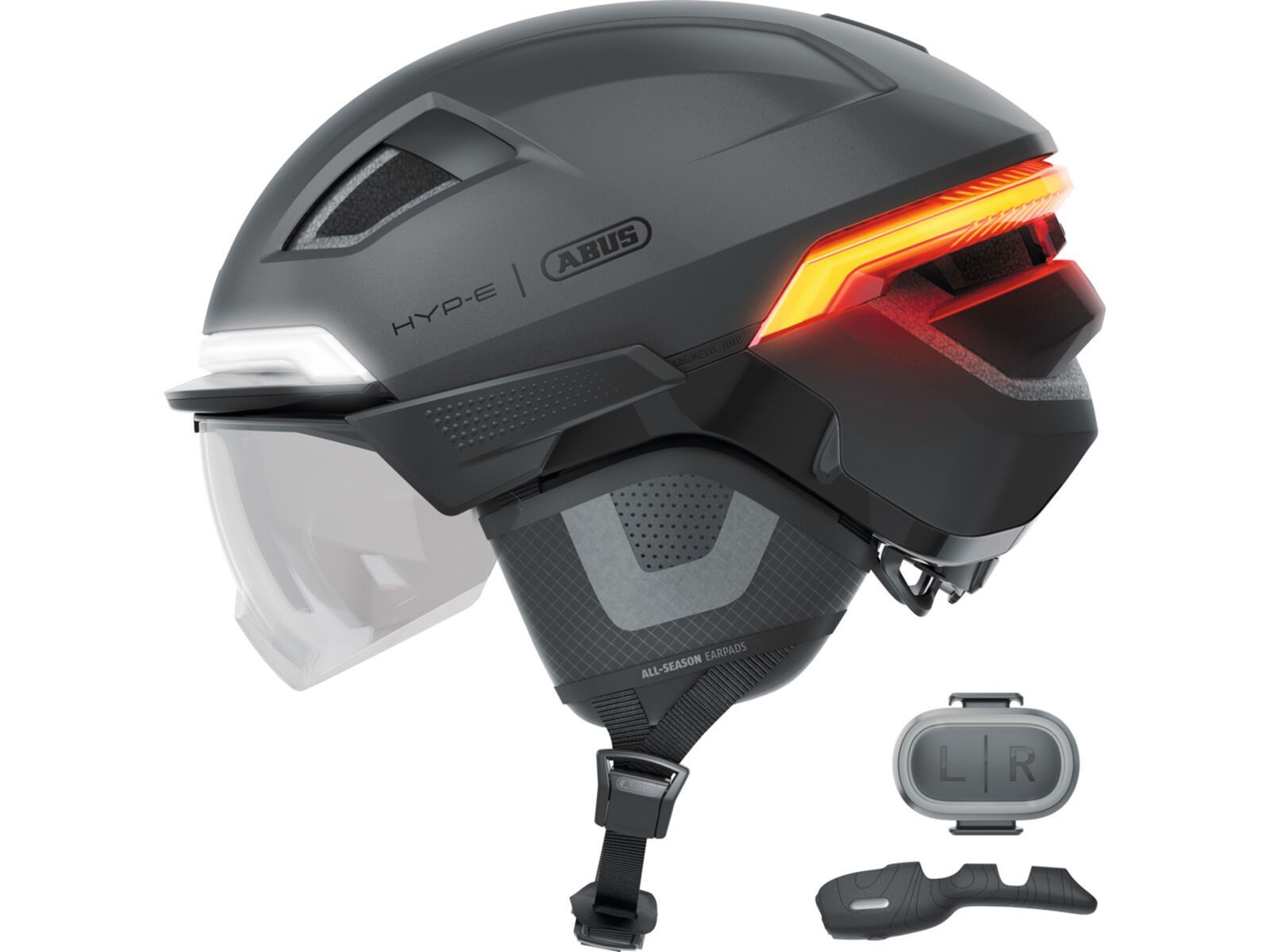 Abus Hyp-E Bl.ace, Clear / volcano titan | Bild 1