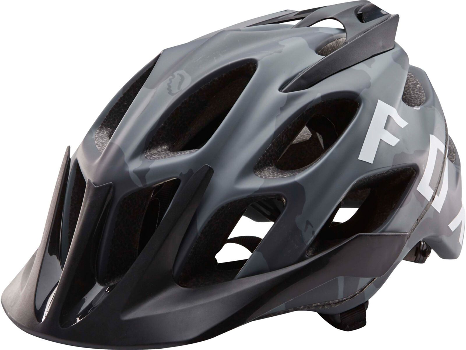 Fox Flux Camo Helmet, black camo | Bild 1