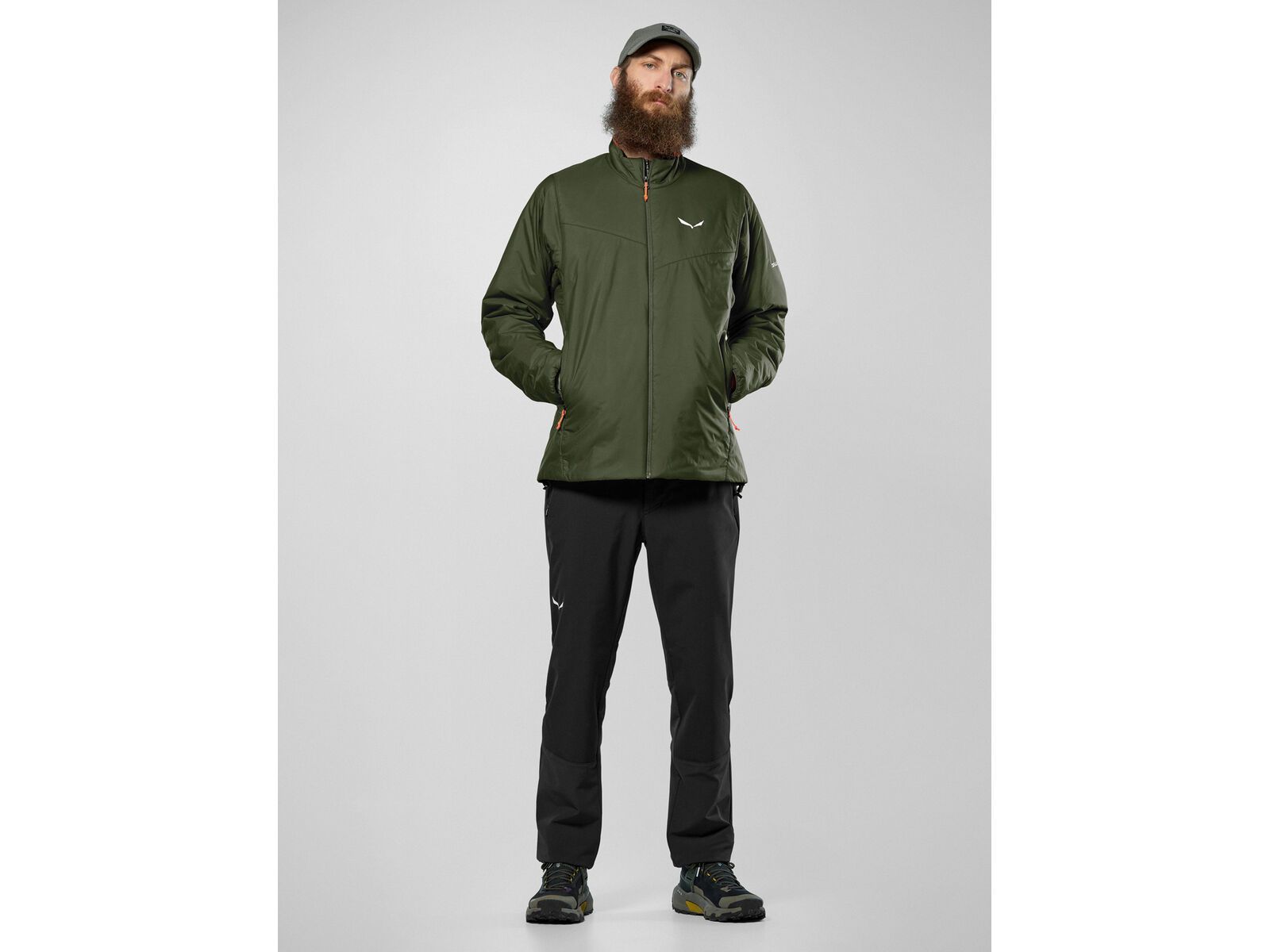 Salewa Puez Catinaccio 2 Tirolwool Responsive Jacke Herren, dark olive | Bild 3