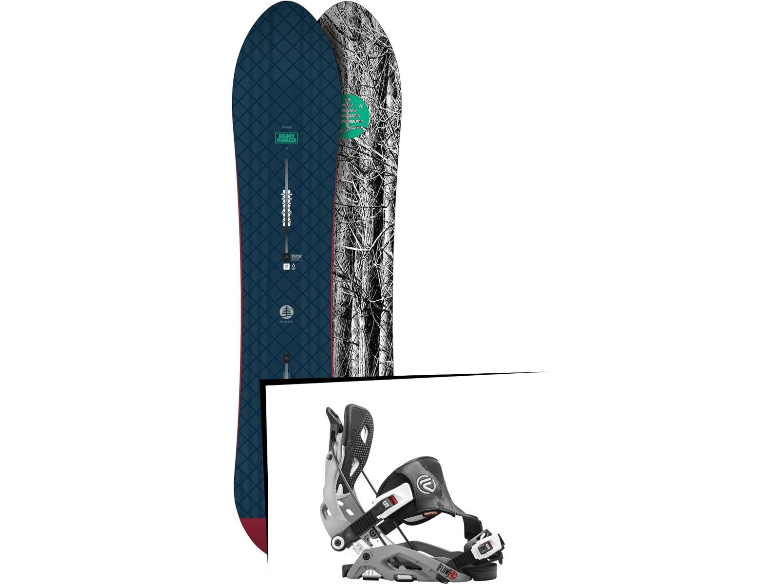 Set: Burton Branch Manager 2017 + Flow Fuse Hybrid (1513151S) | Bild 1