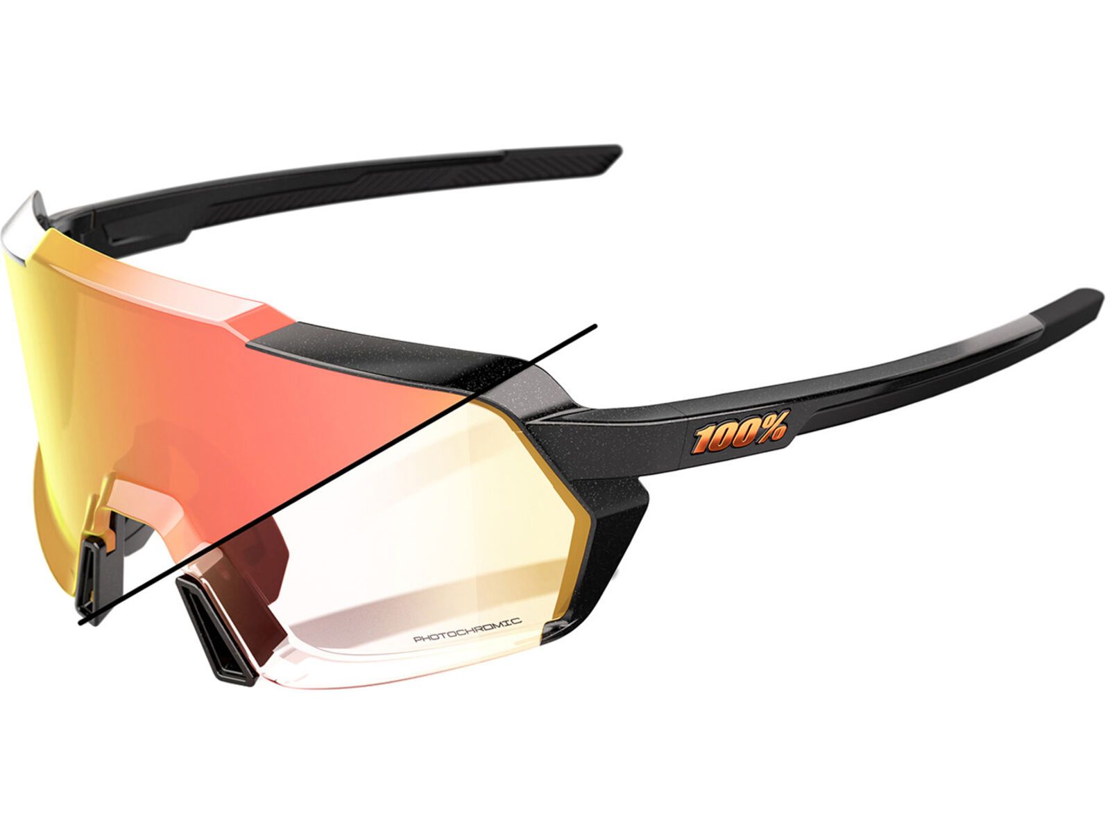 100% Korbin, Orange Flash Mirror Photochromic / gloss metallic black | Bild 1
