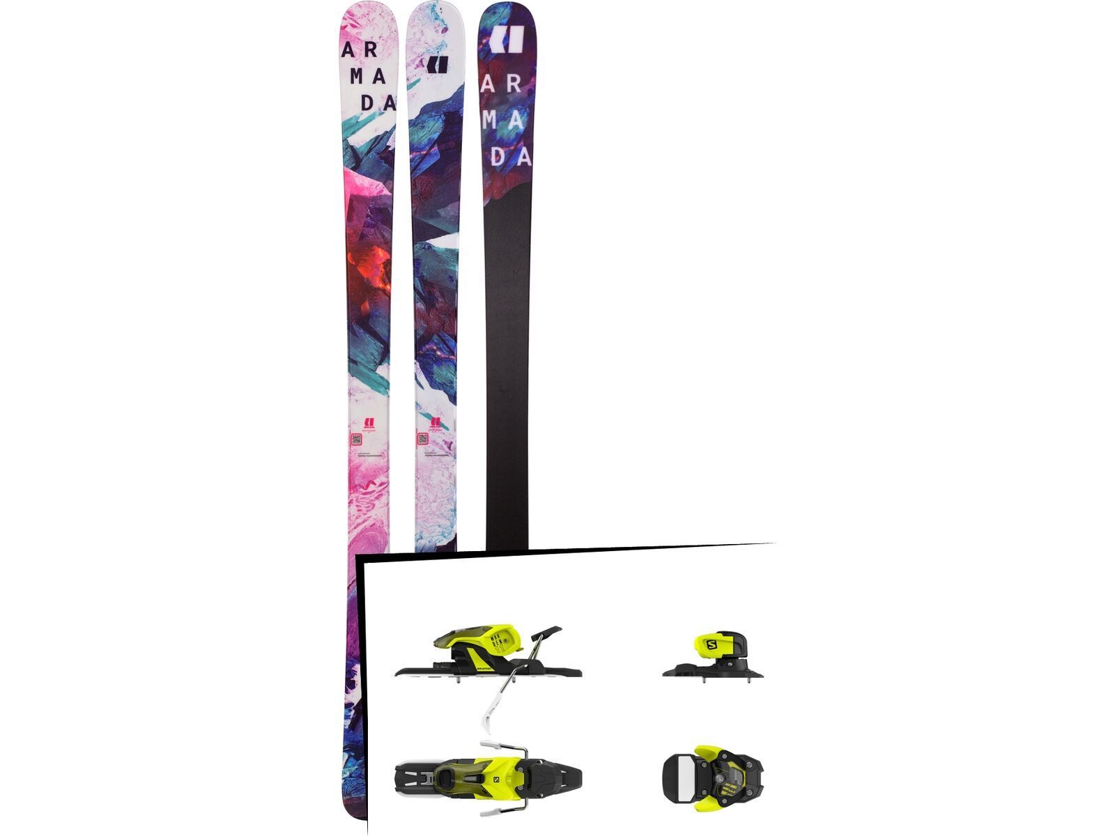 Set: Armada Victa 83 2019 + Salomon Warden 11 yellow/black | Bild 1