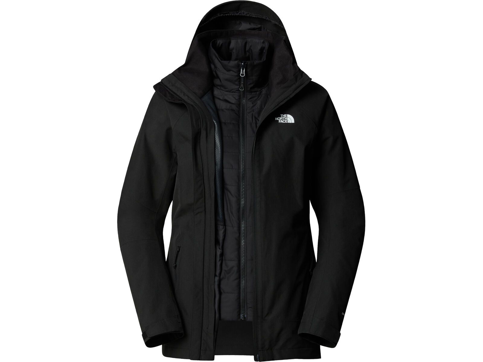 The North Face Women’s Inlux Triclimate 3-in-1 Jacket, tnf black heather/tnf black | Bild 1