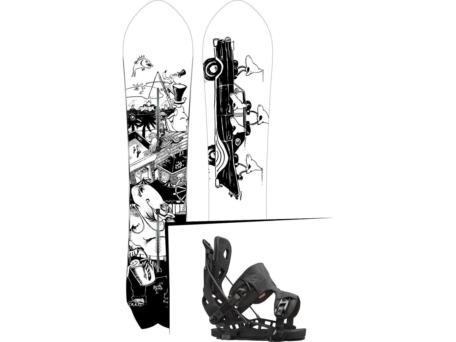 Set: Burton Fish 2017 + Flow NX2 (1513115S) | Bild 1
