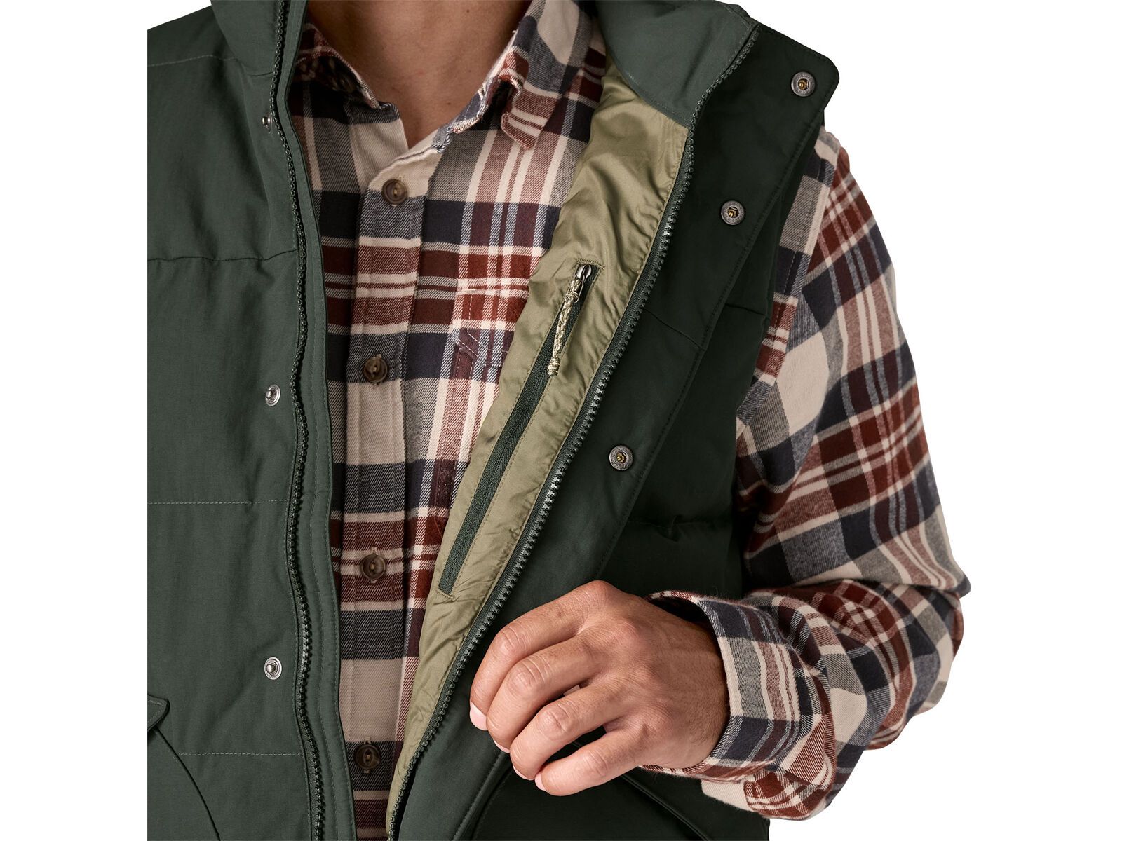 Patagonia Men's Downdrift Vest, old growth green | Bild 7