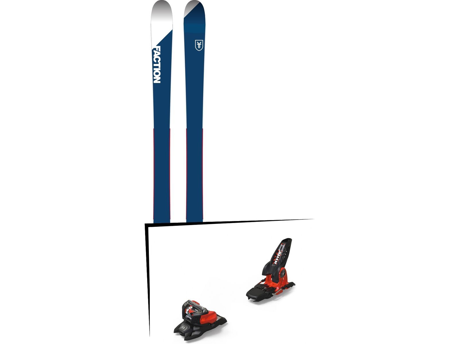 Set: Faction Candide 1.0 2018 + Marker Jester 18 Pro ID black/flo-red | Bild 1
