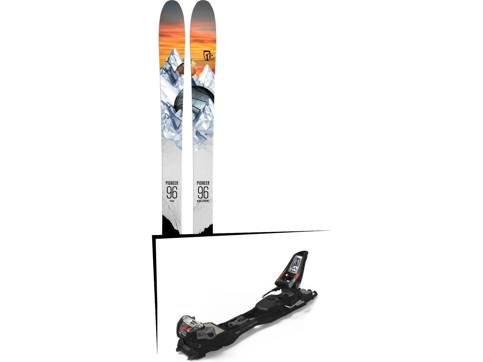 Set: Icelantic Pioneer 96 2018 + Marker F12 Tour EPF black/anthracite | Bild 1