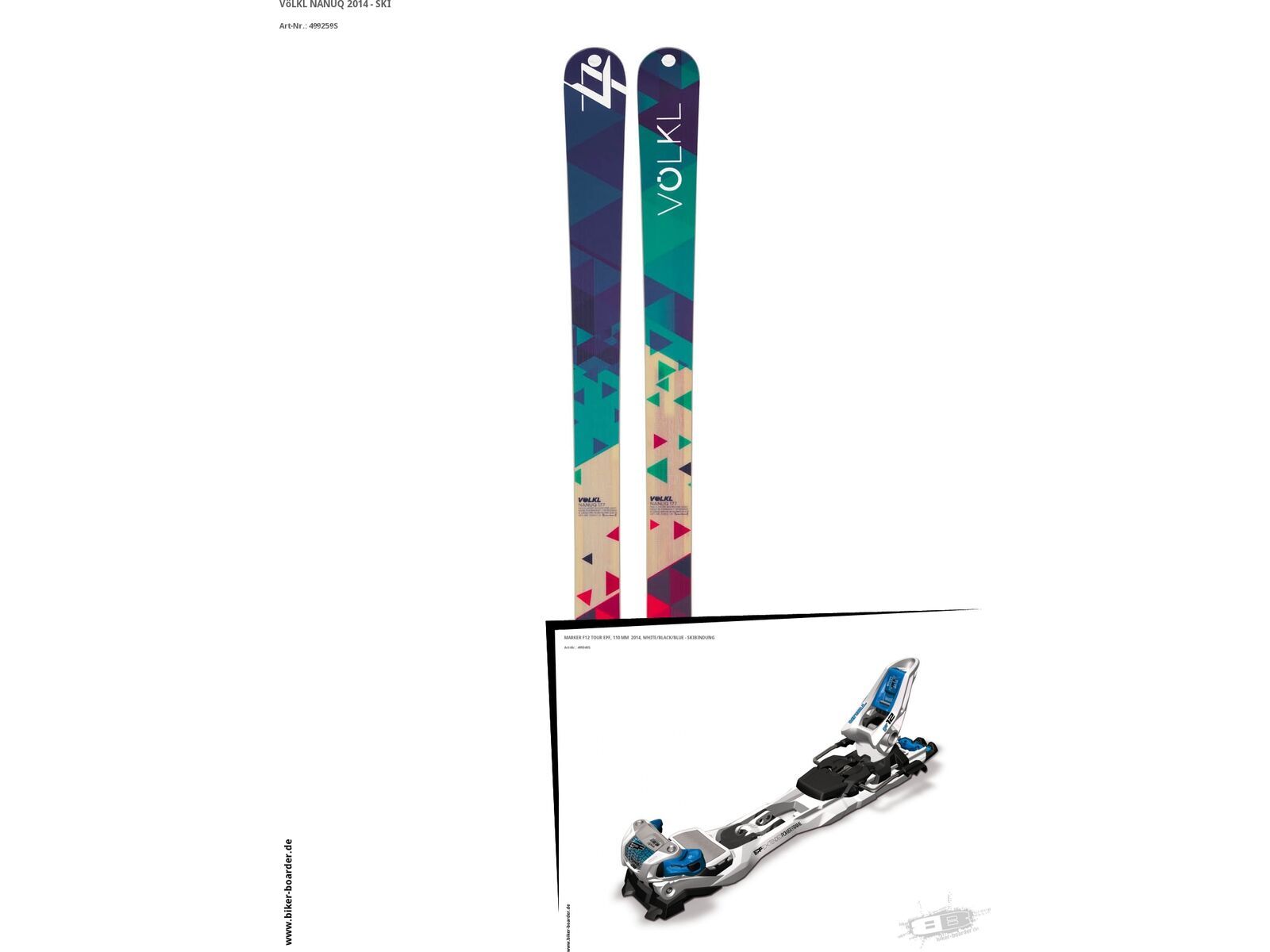 Völkl Set: Nanuq 2014 + Marker F12 Tour EPF | Bild 1