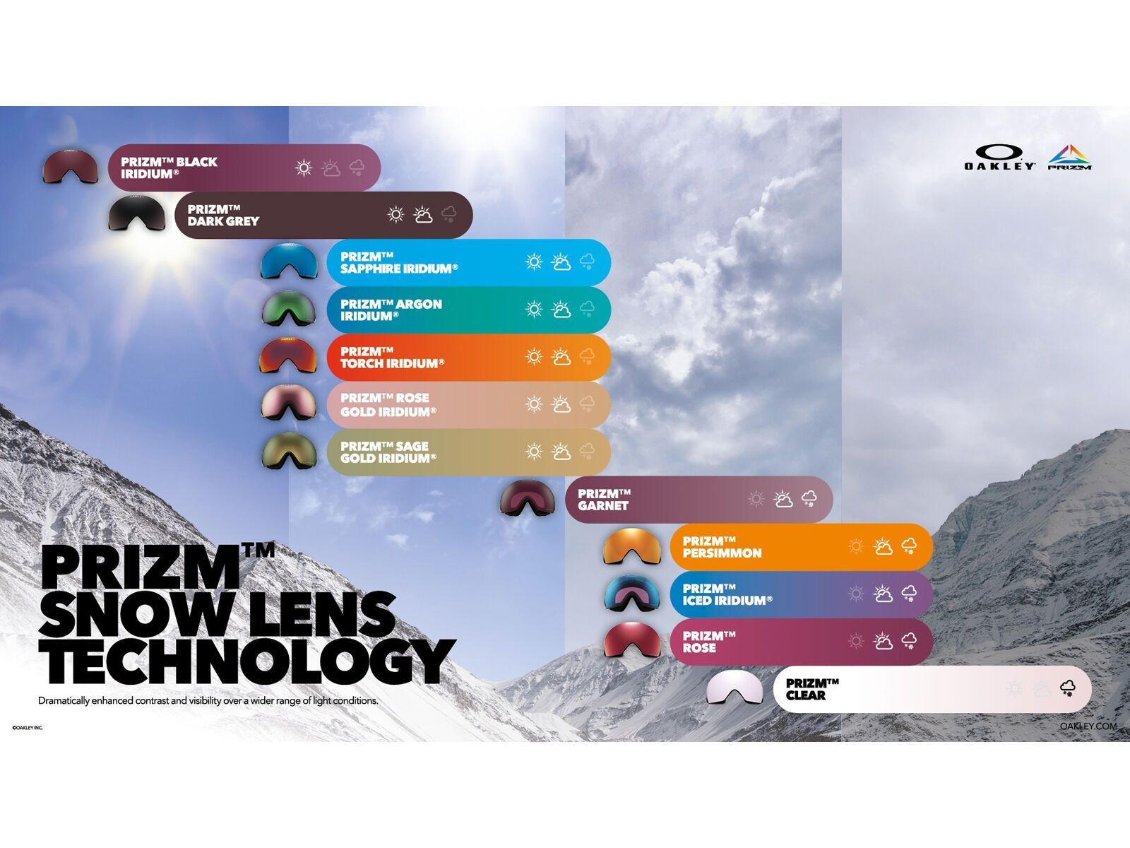 Oakley Flow Scape L Replacement Lens, Prizm Snow Sapphire Iridium | Bild 5