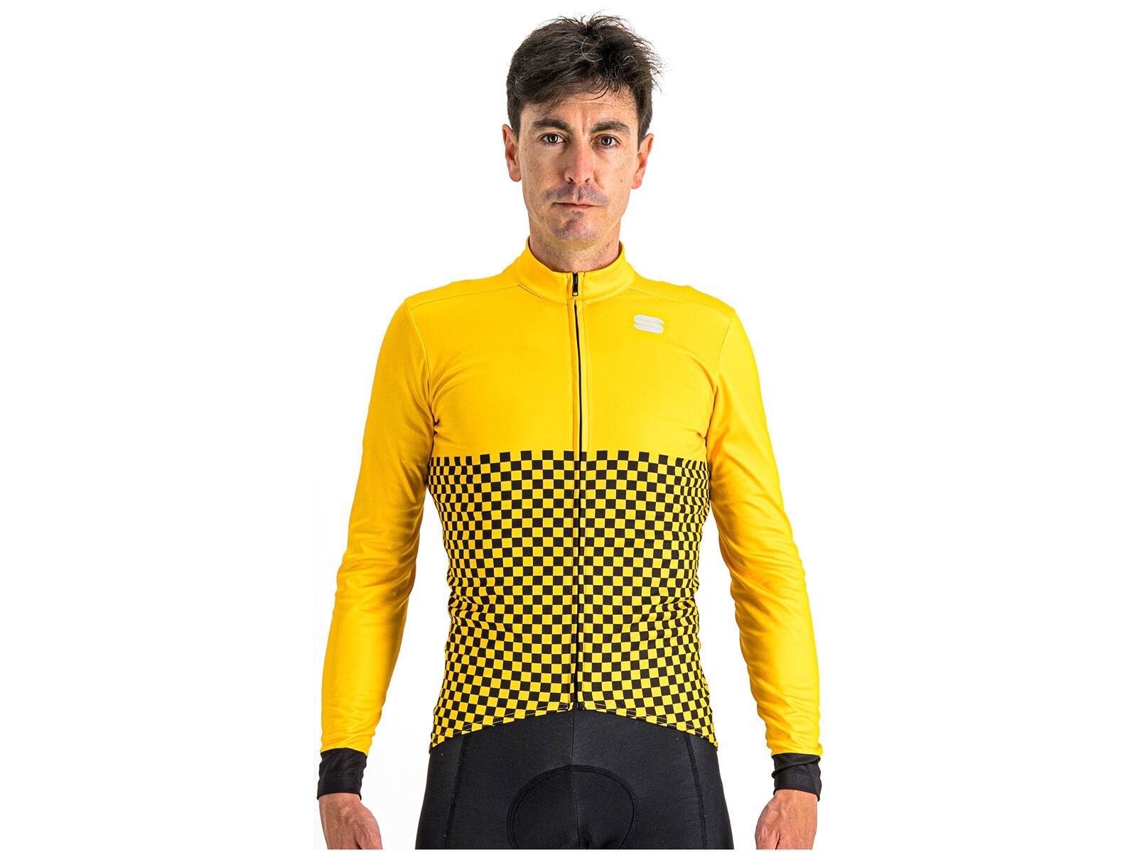 Sportful Checkmate Thermal Jersey, yellow black | Bild 1