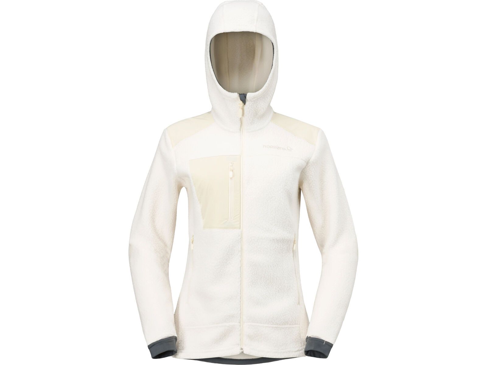Norrona trollveggen warm3 Zip Hood W's, whisper white | Bild 1