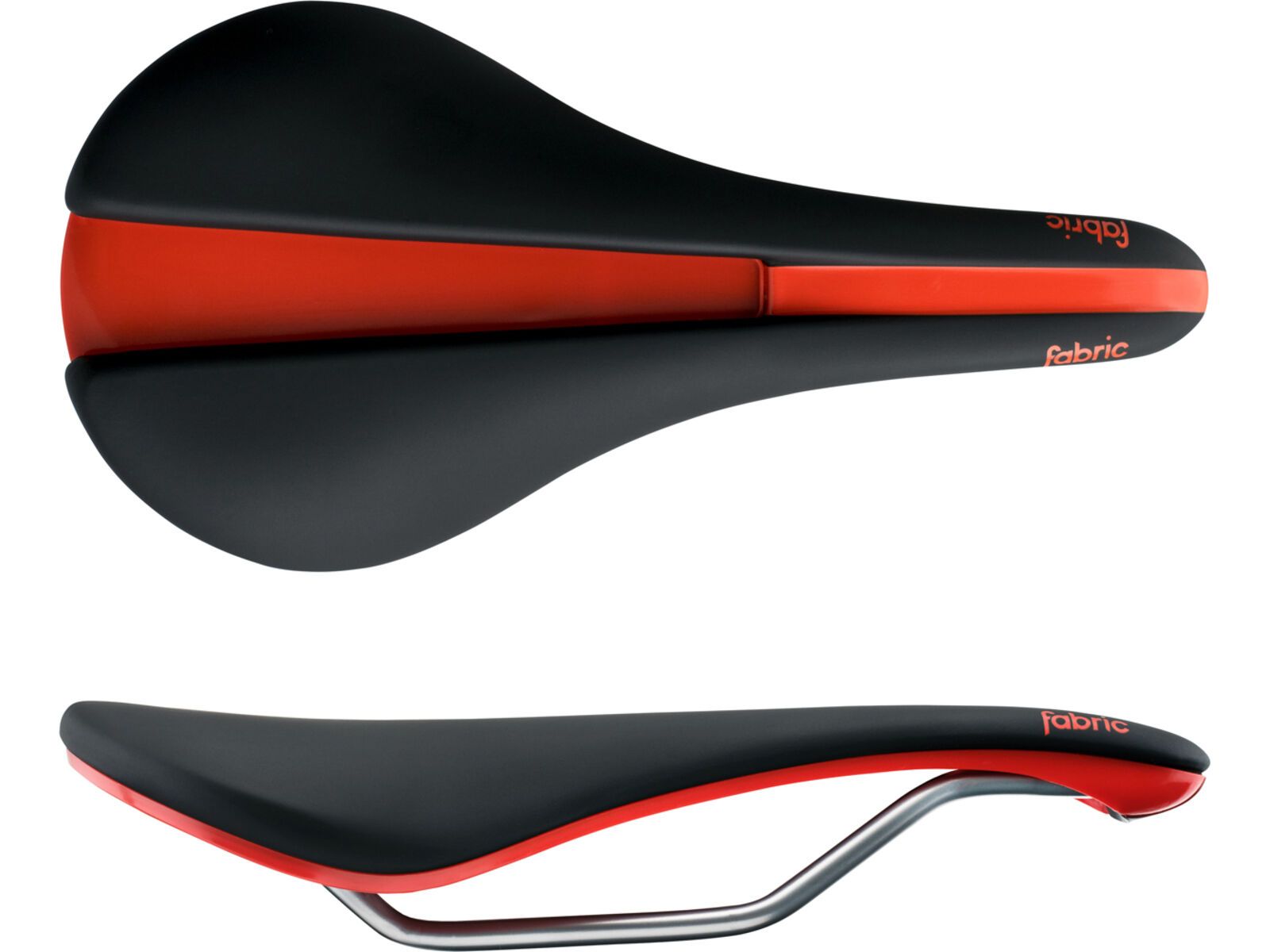 Fabric Line Elite Shallow Saddle - 134 mm, black-red | Bild 3