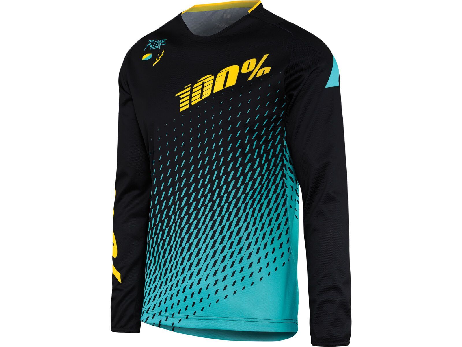 100% R-Core DH Jersey, black cyan | Bild 1