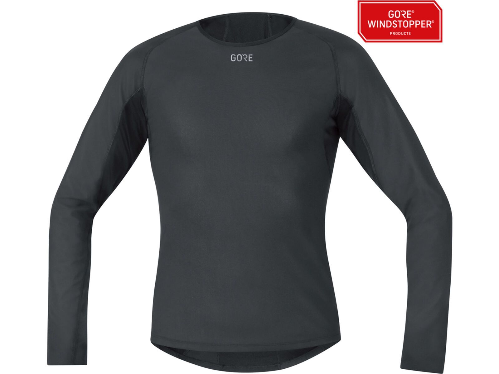 Gore Wear M Gore Windstopper Base Layer Thermo Shirt Langarm, black | Bild 2