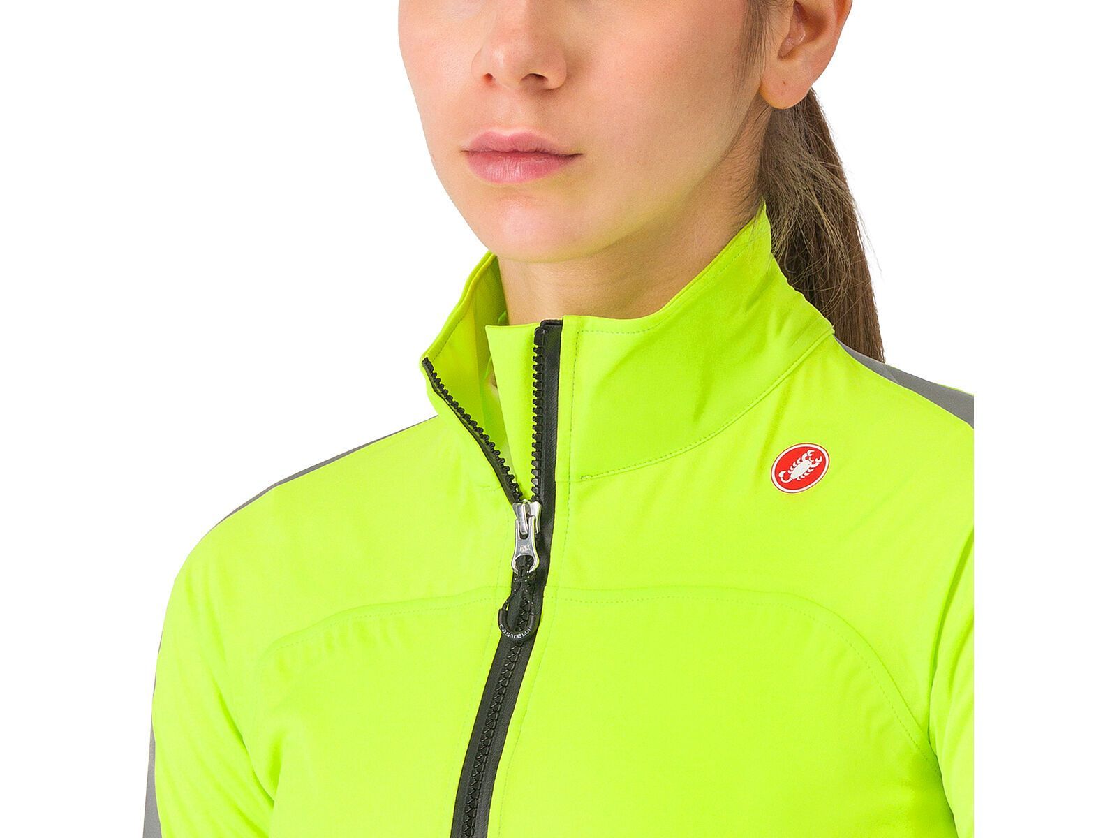 Castelli Ultra W Rain Cape, electric lime/silver reflex | Bild 5
