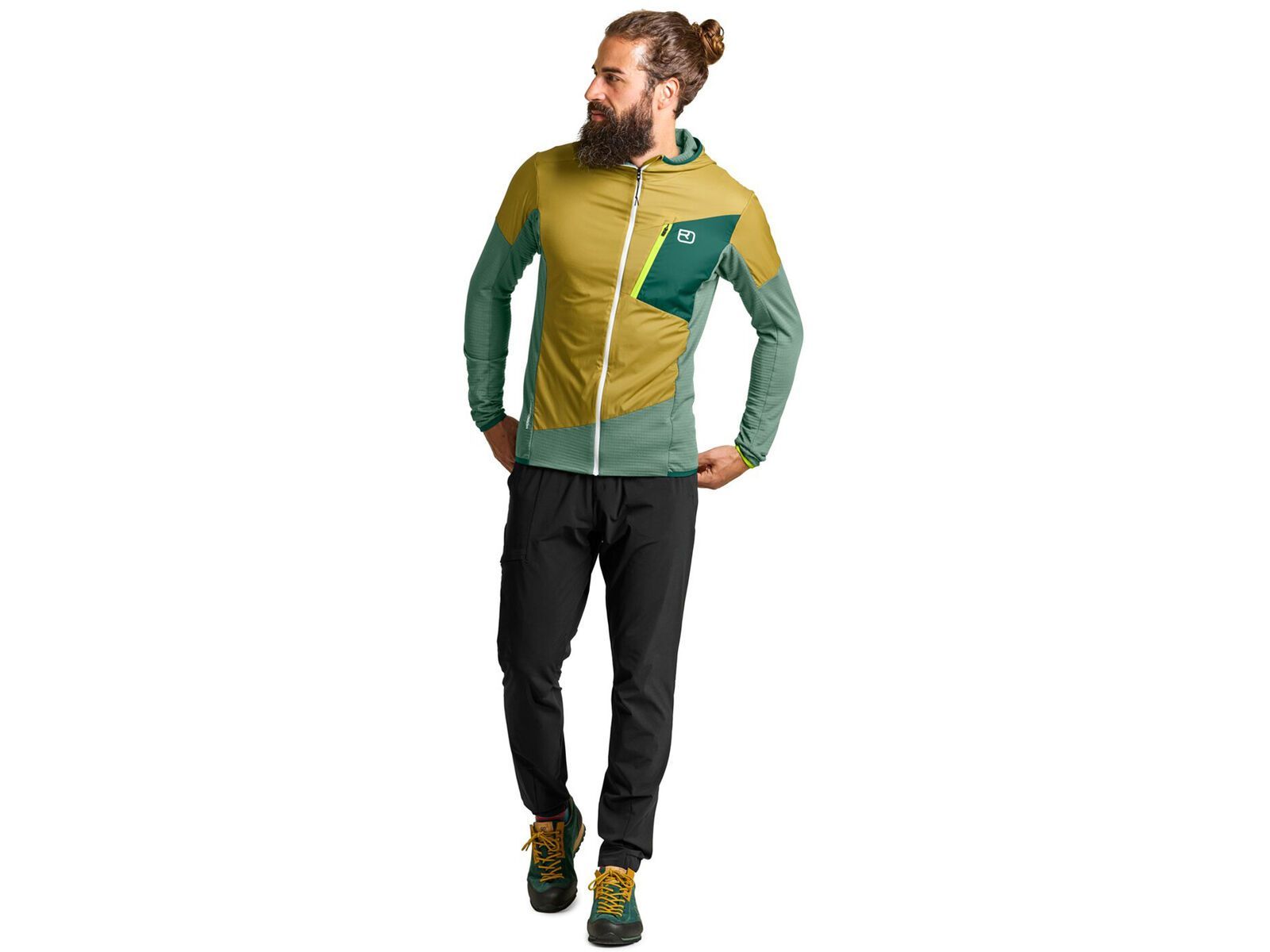 Ortovox Merino Fleece Light Grid Ladiz Hybrid Jacket M, arctic grey | Bild 2