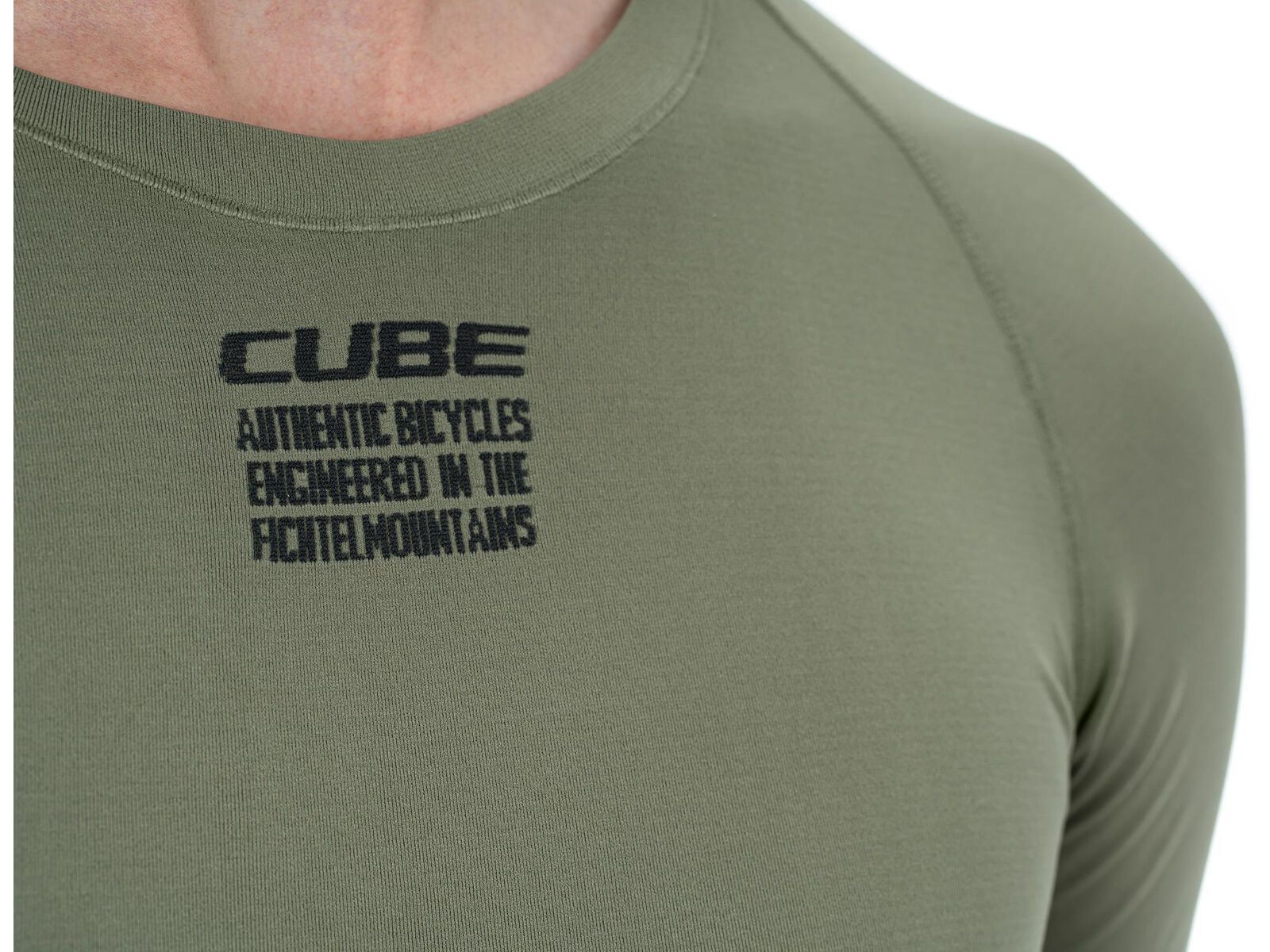 Cube Funktionsunterhemd Race Be Cool kurzarm, olive | Bild 4