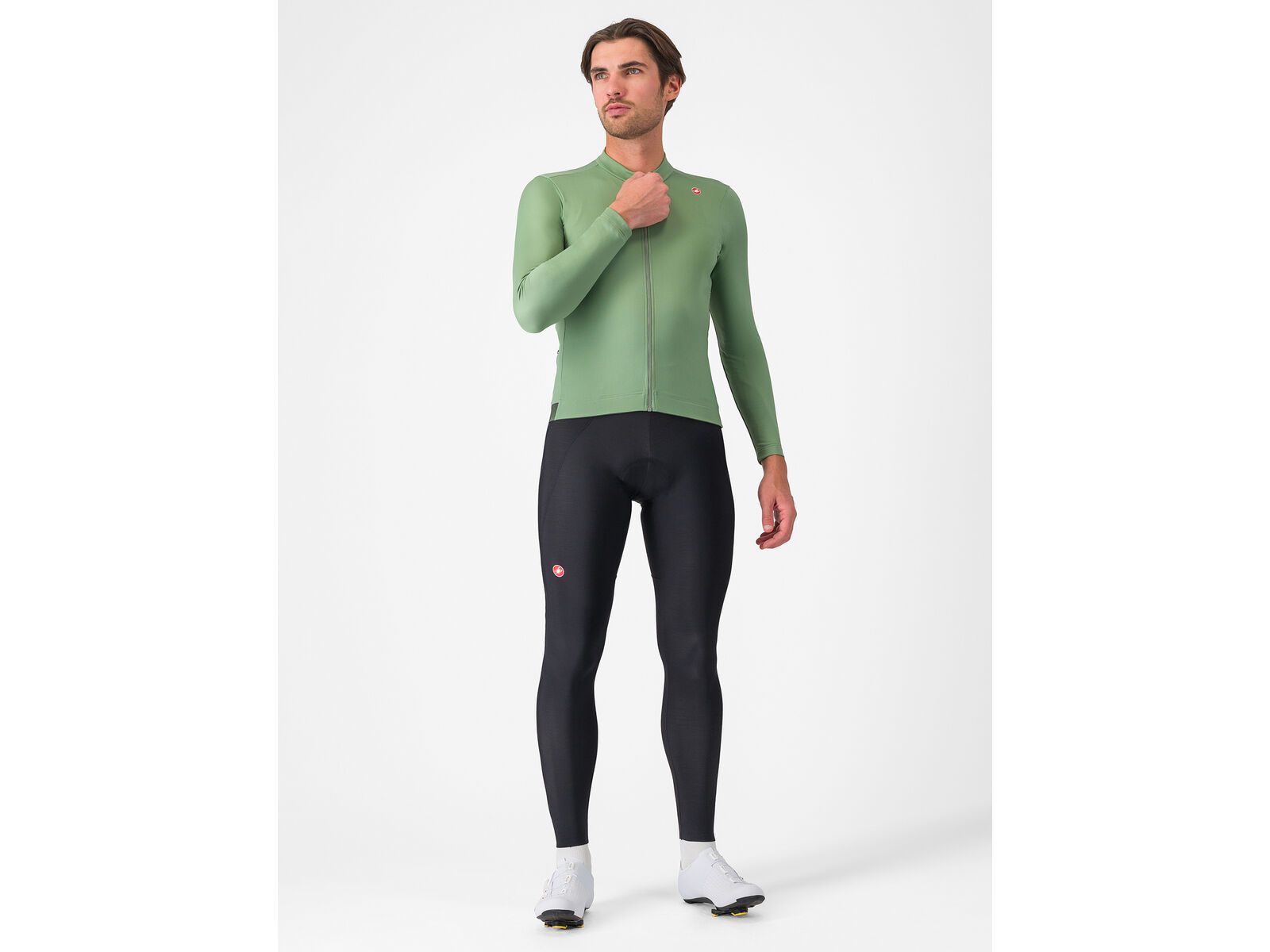 Castelli Espresso Thermal Jersey, green pepper/deep green | Bild 6