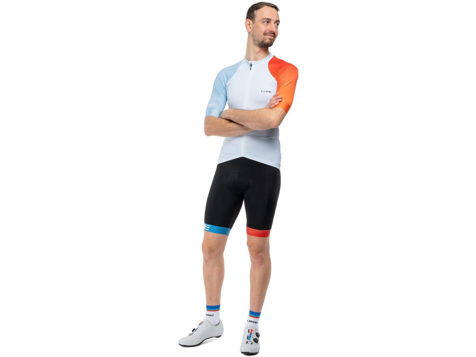 Cube Road/XC Trikot Teamline kurzarm, white | Bild 8