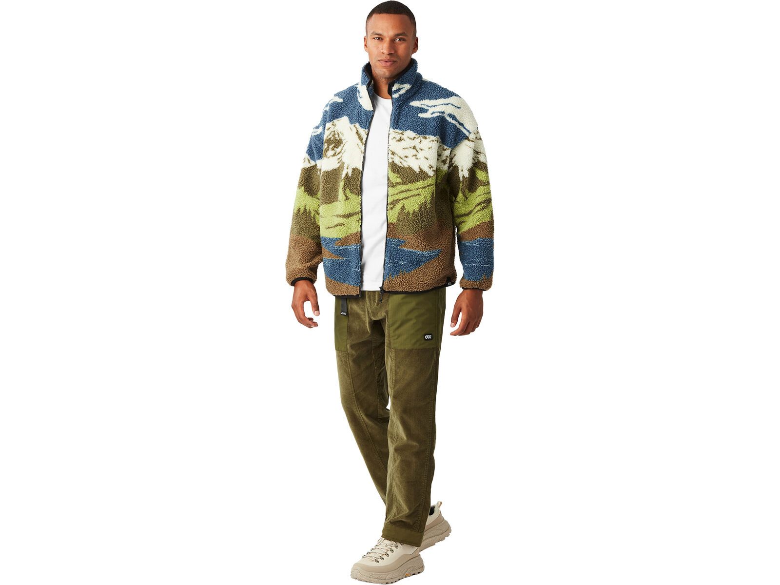 Picture Hafdals Zip Fleece, cloudy landsc sherpa m | Bild 7