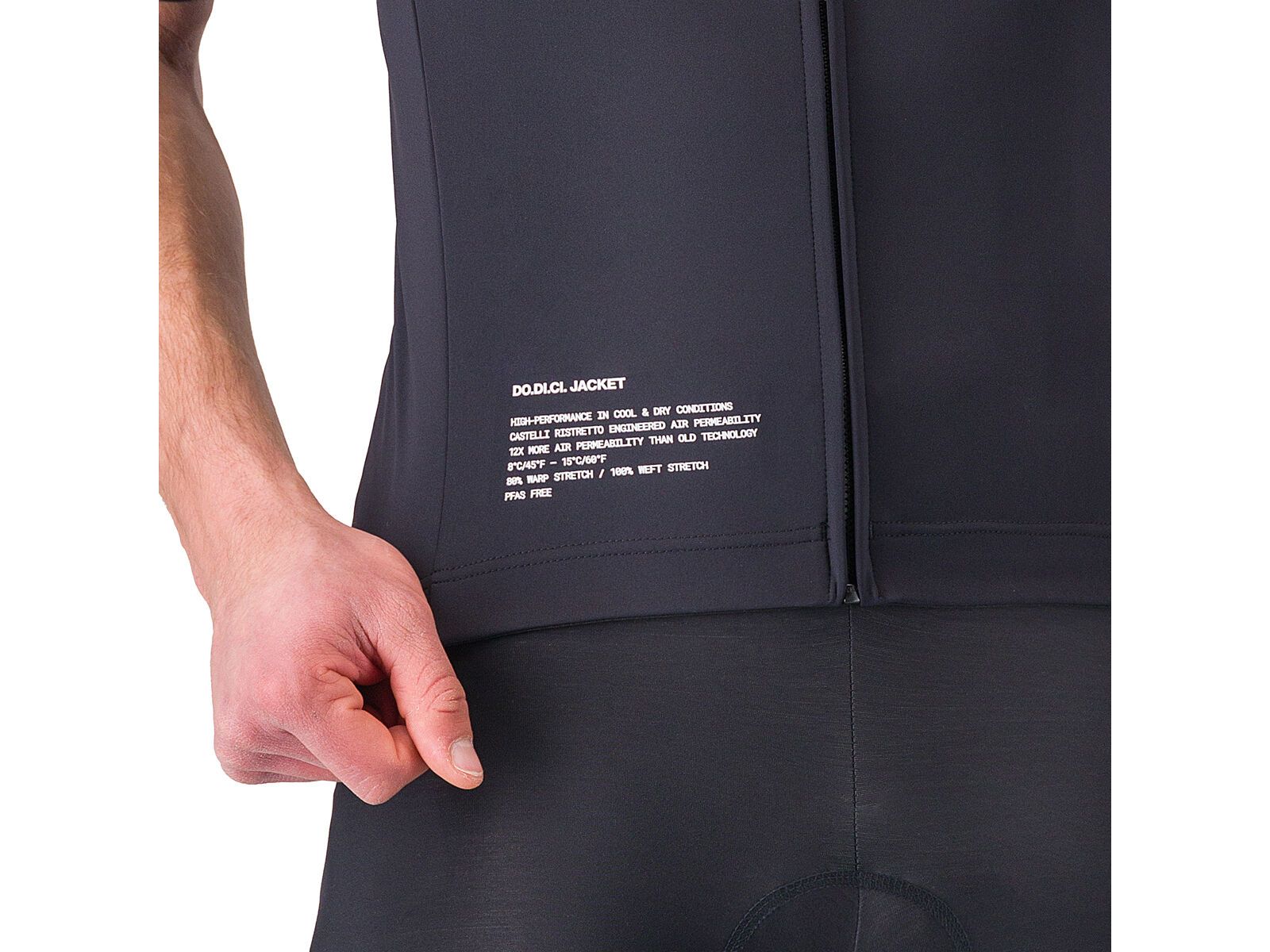 Castelli Do.Di.Ci. Short Sleeve Jacket, light black | Bild 3