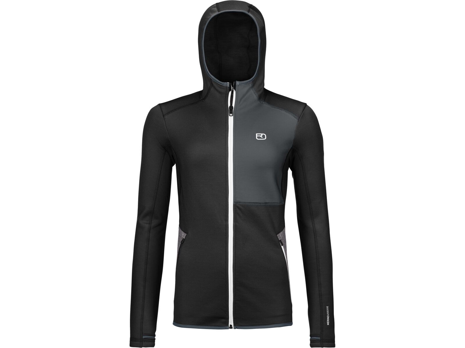 Ortovox Merino Fleece Hoody W, black raven | Bild 1