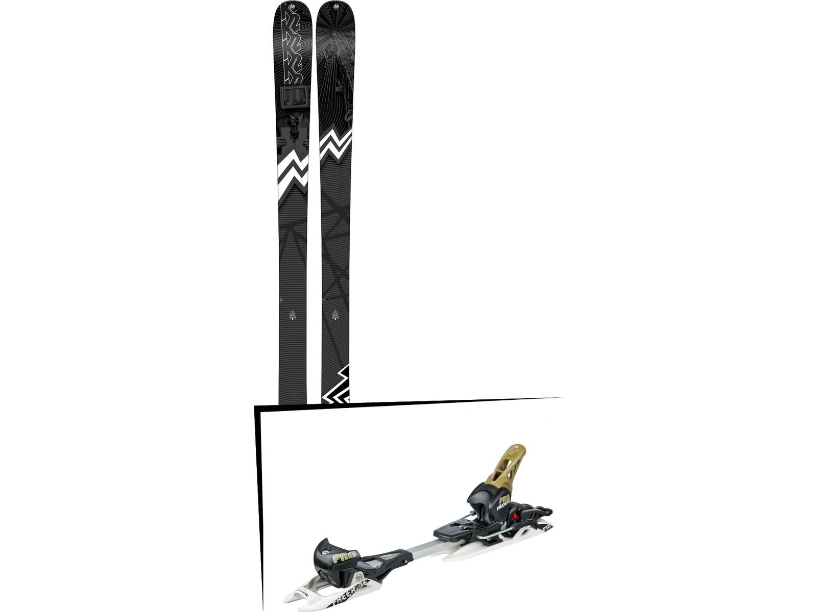 Set: K2 SKI Press 2019 + Fritschi Diamir Freeride Pro schwarz/oliv | Bild 1