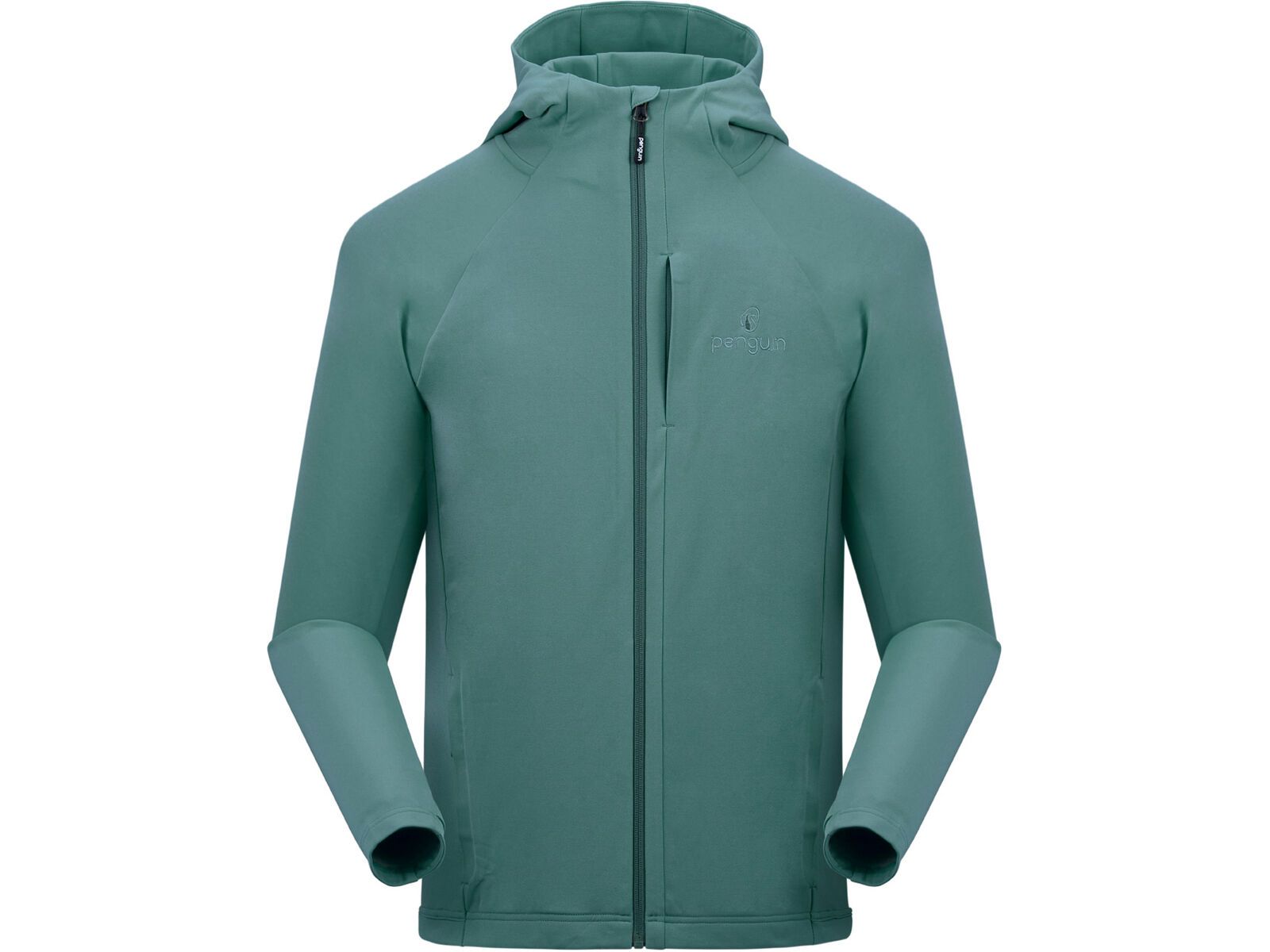 Penguin Männer Stretch Fleece Hoodie, fender green | Bild 1