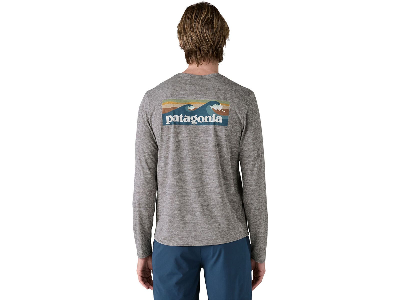 Patagonia Men's Long-Sleeved Cap Cool Daily Graphic Shirt - Waters, abalone blue/feather grey | Bild 3